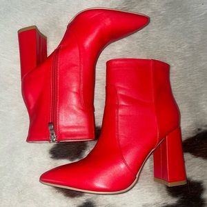 8.5 red heel boots